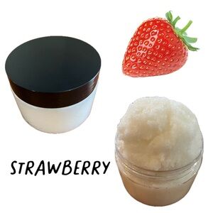 Hand Crafted Strawberry Sugar Scrub. 4 oz.